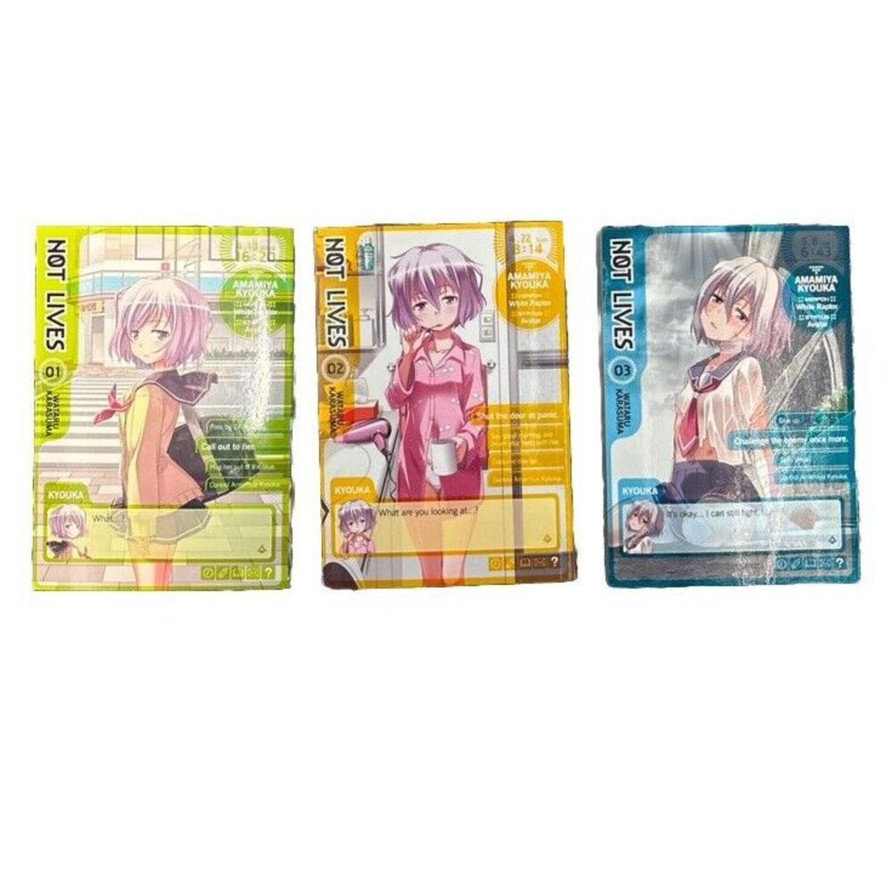 Not Lives Volumes 1-3 Used Manga English Language Graphic Novel Comic Book